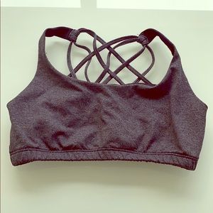 Onzie flow charcoal grey sports bra